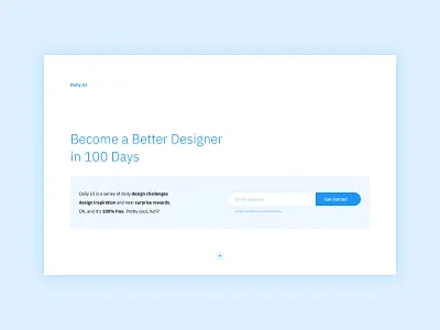 Daily UI #100 - Redesign Daily UI Landing Page app daily ui dailyui design home home page homepage homepage design interface landing landing page minimalist onepage onepagelove ui uiux ux uxui web web app