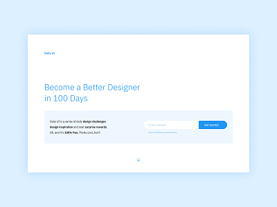 Daily UI #100 - Redesign Daily UI Landing Page app daily ui dailyui design home home page homepage homepage design interface landing landing page minimalist onepage onepagelove ui uiux ux uxui web web app