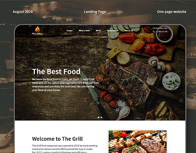 Resturant website with design document design design document dribbble home page design landing design minimal ui webdesign website design