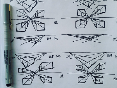 Exercise draw drawing perspective