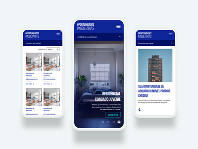 Oportunidades Imobiliárias Website design mobile mobile design mobile ui mobile ui design site design ui ui ux ui design uidesign uiux web webdesign website website concept website design