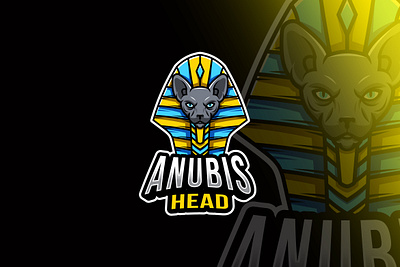 Anubis Head Esport Logo Template warrior