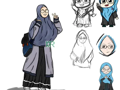 Sketch Chara Maya Final character character design design illustration manga sketch