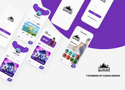 Fortnite app ui ux design app concept app design app designer app icon app ui app ui design app ui ux design branding design graphic design illustration mobile app ui ui ux user experience userinterface ux web developer website design website developer