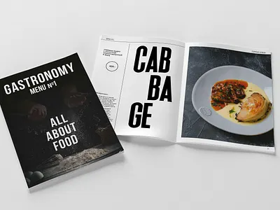 Design and layout of the gastrobar menu Gastronomy design design and layout restaurant menu design