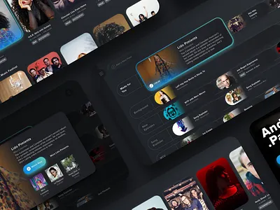 Music App for TV 10ft app app design music app spotify tv tv app ui uidesign user experince video visual design