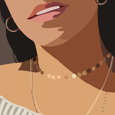 Les Levres design illustration procreate vector