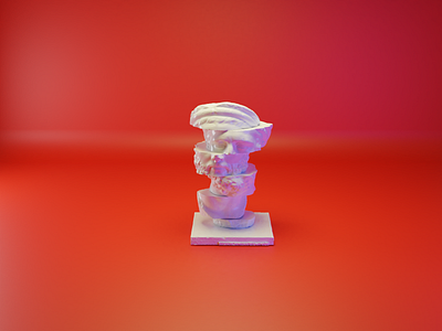 3D Slicing Statue Abstract Art 3d art 3d modeling abstract art abstract design abstract logo artist artwork blender blender 3d blender3d blender3dart cyclesrender dribbbleindia eeveerender octanerender sliced slices statue