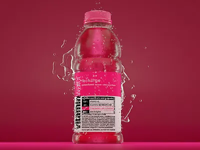 vitamin water 3d illustration