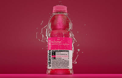 vitamin water 3d illustration