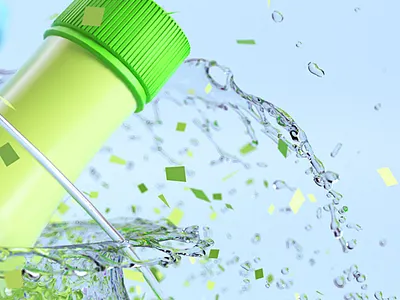 zoom splash 3d cgi 3d illustration