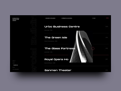 International Architecture Awards app architecture awards branding clean dailyui dark design flat grid interaction layout minimalism product page scroll typography ui ux web web design