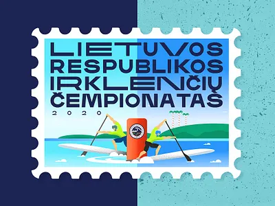 SUP competition emblem athletics baltic blue branding buoy championship competition design flat lakeside logo logo design paddleboard rowing sports logo sup surfing typography vector