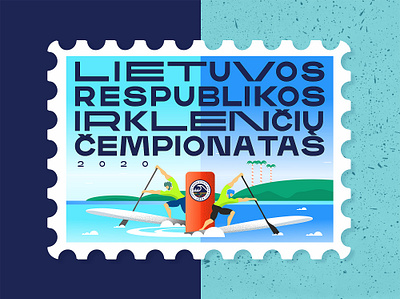 SUP competition emblem athletics baltic blue branding buoy championship competition design flat lakeside logo logo design paddleboard rowing sports logo sup surfing typography vector