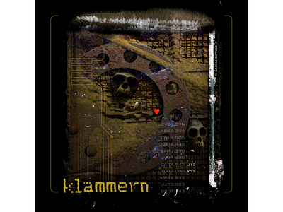 Klammern: Karma Riptide album art album cover cd cover deep texture digital butterfly project digital illustration gothic art illustration industrial art music art