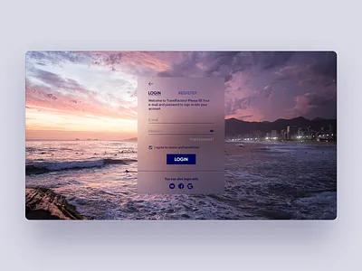 Travel agency login page design designer inspiration login login form login page sign sign in sign up signup travel travel agency ui ui design uiux ux ux design web design
