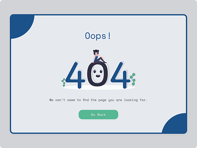 Error page design ui ux web