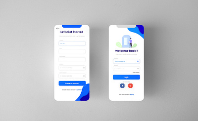 Signup page challenge daily dailyui design electronic icon login logo mobile mobile ui sign in signup ui