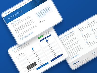 Azul Pricing Page azul design icons illustration minimal pricing product redesign table typography web website