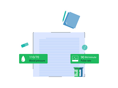 All medical records are available in your phone flat illustration illustration art illustrations illustrator minimal vector vector art vector illustration vectorart