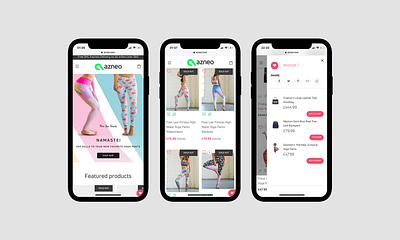 Mobile visuals for online ethical marketplace app brand identity icon logo design ui ux vector