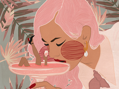 There's someone in my drink art artist card card design fashion fashion design graphic design illustration illustrator logo pattern poster poster design