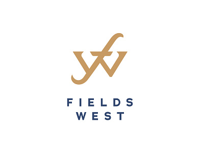 Fields West Logo branding design fields west frisco graphic design land development logo real estate texas
