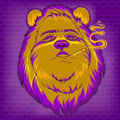 Furr-furrr coreldraw illustraion portrait vector