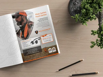 SoundGear Trade Journal Ad branding design