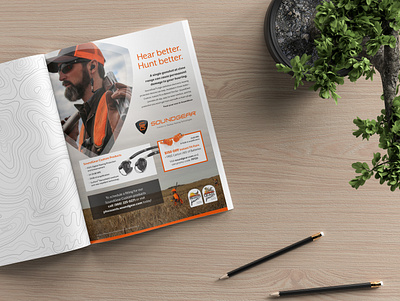 SoundGear Trade Journal Ad branding design
