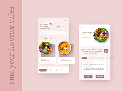 Cafe app concept: Find cafes near you animation app app design appuidesign branding cafe cafeapp cafeteria design ecommerce app icon illustration ui ux web