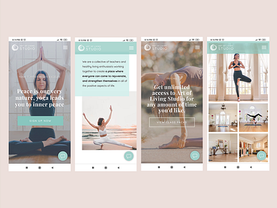 Website for a yoga studio in LA art direction art director design responsive ui ux ux ui design webdesign website