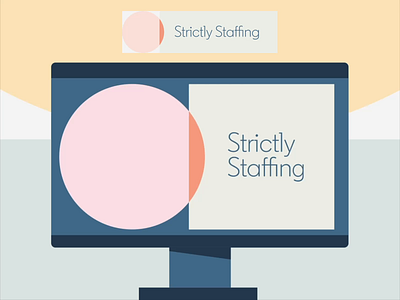 dribble 022- Strickly Staffing adobe adobe aftereffects adobe illustrator branding creative design dribbble illustrator logo typography