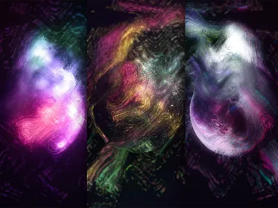 Spacy 3d 3d art after effects ai artificial intelligence daily art neon render rendering retro siri space texture voice assistant