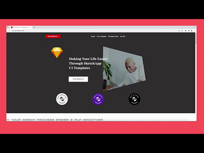 https://www.devanshaw.com/ - Awarded & FREE Sketch UI Template animation design graphic design motion graphics ui ux uxui design web design website template