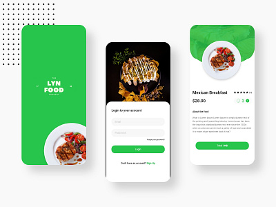 Lyn Food App 2020 trend app design app ui application ui design design app design system dribbble dribbble best shot flat design logo minimal mockup modern modern design ui user interface ux