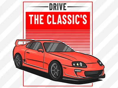 Toyota Supra automotive burnout car cars drifting emblem illustration japan japanese jdm muscle racecar racing speed supercar supra toyota transportation vector vehicle