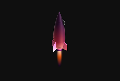 Interactive 3D Isometric Rocket 3d animation branding design design concept illustration isometric motion graphics ui vector