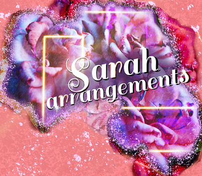 SARAH ARRANGEMENTS ad arrangements branding business design flower graphic design illustration logo newbusiness perfume pink ui ux vector