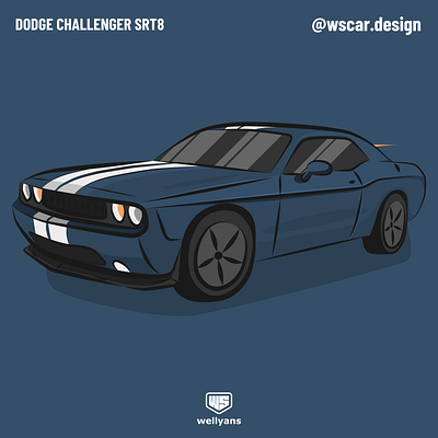 DODGE CHALLENGER SRT8 automotive burnout car cars challenger dodge emblem illustration japan japanese jdm muscle racecar racing speed srt8 supercar transportation vector vehicle