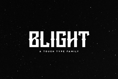 Blight Typeface album blight cover creativemarket font game gaming logo metal music poster rock title tugcu typeface