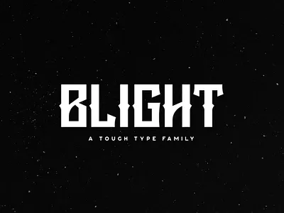 Blight Typeface album blight cover creativemarket font game gaming logo metal music poster rock title tugcu typeface