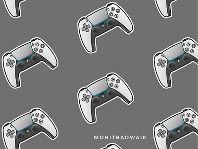 PS5 controller adobe illustrator controller design new playstation ps5 vector design vectorartwork wallpaper