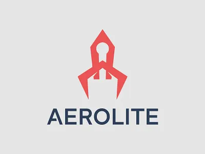 Aerolite Logo Design app branding design flat icon illustration illustrator logo minimal typography vector