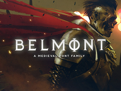 Belmont Typeface album book comic cover creativemarket fantasy font game gaming logo music poster title tugcu typeface