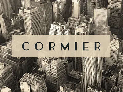 Cormier Typeface art deco classy creativemarket design font font design font family geometric logo luxury movie poster title typeface upscale