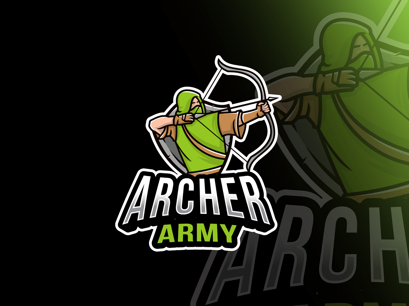 Archer Army Esport Logo Template by ianmikraz on Dribbble