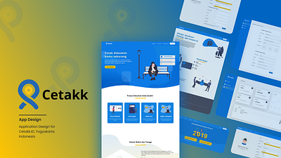 Cetakk Website ui design