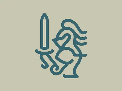 Day 17 - Knight - 100 Icons Daily 100days armor design icon illustration knight leeayr logo minimal vector