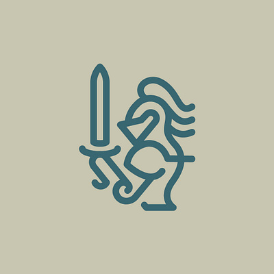 Day 17 - Knight - 100 Icons Daily 100days armor design icon illustration knight leeayr logo minimal vector